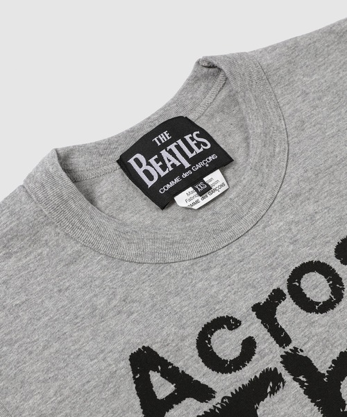 THE BEATLES COMME des GARCONS(ザ ビートルズ コムデギャルソン)の「THE BEATLES 「TITLE」TEE(Tシャツ/カットソー・メンズ・ホワイト/杢グレー・XXL/XL/L/XXS)」の4枚目の写真