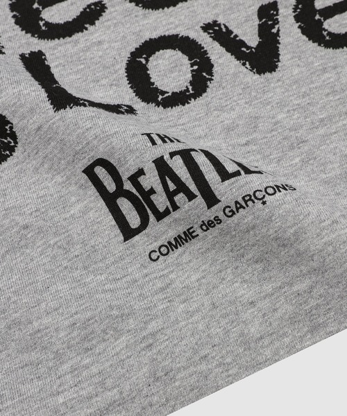 THE BEATLES COMME des GARCONS(ザ ビートルズ コムデギャルソン)の「THE BEATLES 「TITLE」TEE(Tシャツ/カットソー・メンズ・ホワイト/杢グレー・XXL/XL/L/XXS)」の6枚目の写真