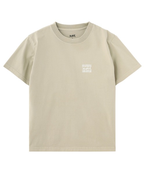 X-girl(エックスガール)の「FADED HARD COLORS BOX LOGO S/S TEE(Tシャツ/カットソー・レディース・ブルー/ブラック/ベージュ・S/M/L)」の9枚目の写真