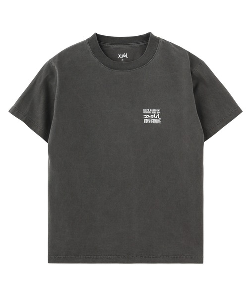 X-girl(エックスガール)の「FADED HARD COLORS BOX LOGO S/S TEE(Tシャツ/カットソー・レディース・ブルー/ブラック/ベージュ・S/M/L)」の10枚目の写真