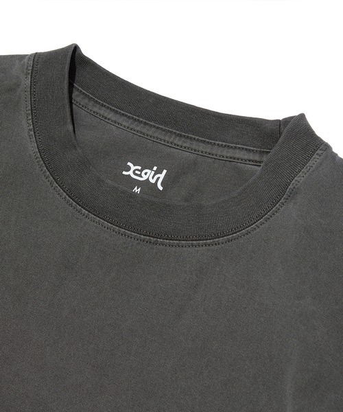 X-girl(エックスガール)の「FADED HARD COLORS BOX LOGO S/S TEE(Tシャツ/カットソー・レディース・ブルー/ブラック/ベージュ・S/M/L)」の14枚目の写真