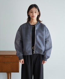 sheer blouson