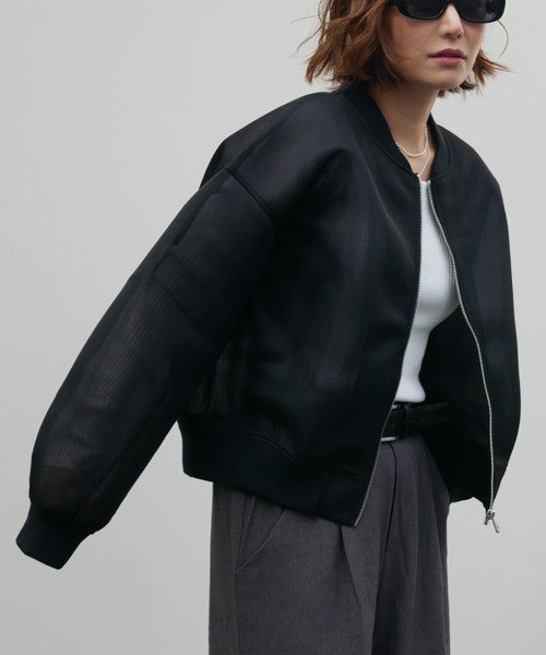 セール】sheer blouson（ブルゾン）｜My shawty（マイシャウティー）の 