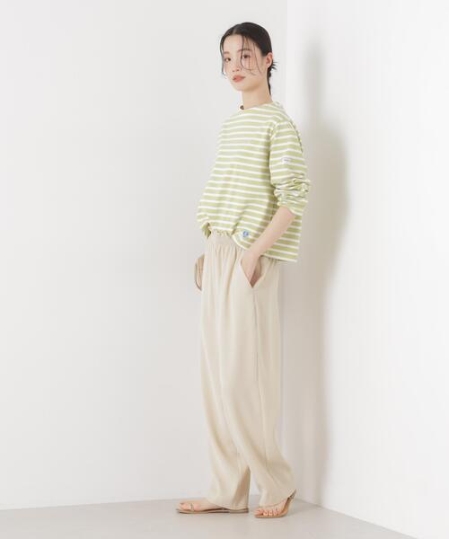 ORCIVAL(オーシバル)の「ORCIVAL/CREW NECK L/S P.O.(Tシャツ/カットソー・レディース・ライトブルー/ネイビー/イエロー・1)」の4枚目の写真