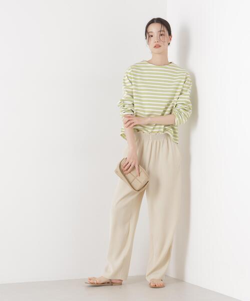 ORCIVAL(オーシバル)の「ORCIVAL/CREW NECK L/S P.O.(Tシャツ/カットソー・レディース・ライトブルー/ネイビー/イエロー・1)」の6枚目の写真