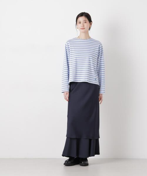 ORCIVAL(オーシバル)の「ORCIVAL/CREW NECK L/S P.O.(Tシャツ/カットソー・レディース・ライトブルー/ネイビー/イエロー・1)」の10枚目の写真