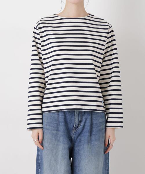 ORCIVAL(オーシバル)の「ORCIVAL/CREW NECK L/S P.O.(Tシャツ/カットソー・レディース・ライトブルー/ネイビー/イエロー・1)」の18枚目の写真