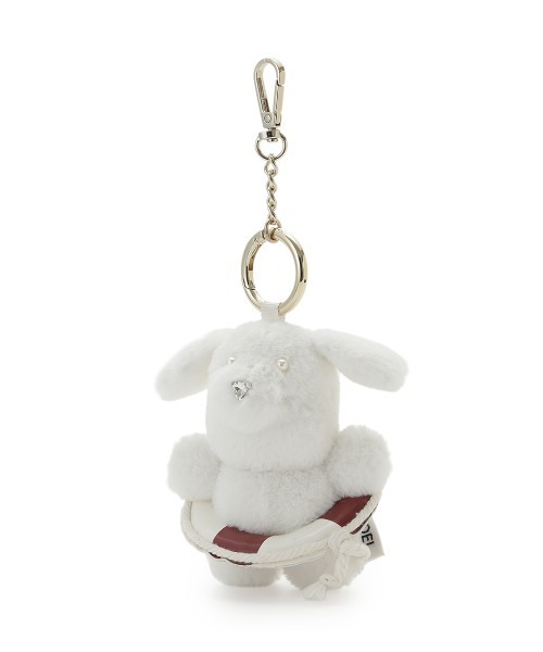 SNIDEL(スナイデル)の「サマーバケーションモッフィーチャーム(キーケース/キーアクセサリー・レディース・ピンク/イエロー/アイボリー/ミント・F)」の10枚目の写真