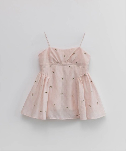 RANDA（ランダ）の「3WAY ギャザーペプラムトップス（シャツ/ブラウス・レディース・ピンク/アイボリー・1/0）」の4枚目の写真