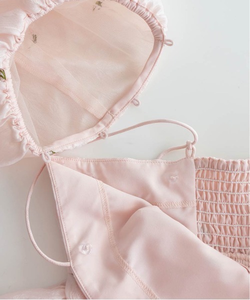 RANDA（ランダ）の「3WAY ギャザーペプラムトップス（シャツ/ブラウス・レディース・ピンク/アイボリー・1/0）」の5枚目の写真