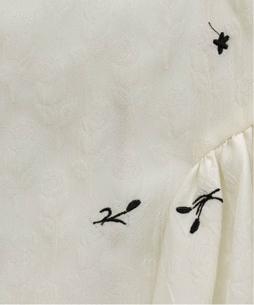 RANDA（ランダ）の「3WAY ギャザーペプラムトップス（シャツ/ブラウス・レディース・ピンク/アイボリー・1/0）」の8枚目の写真