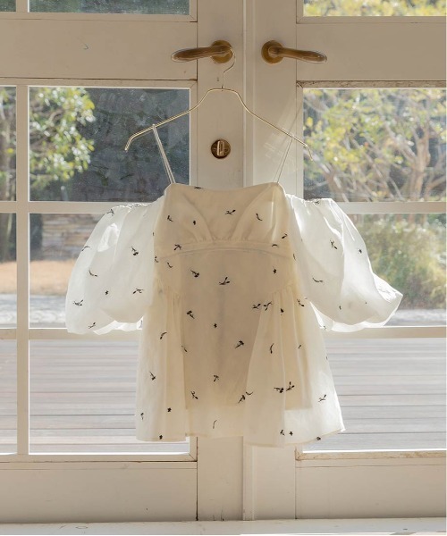 RANDA（ランダ）の「3WAY ギャザーペプラムトップス（シャツ/ブラウス・レディース・ピンク/アイボリー・1/0）」の12枚目の写真