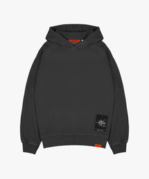 GEECOON（ジークーン）の「タイガーJK ヴィンテージピグメントダイングフードスウェットシャツ GJK258-112 チャコール（パーカー）」