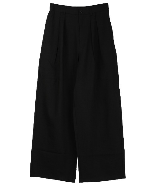LUXSTYLE(ラグスタイル)の「リラックスワイドテーパードパンツ(スラックス・メンズ・ブラック/ブルーグレー・L/M)」の16枚目の写真