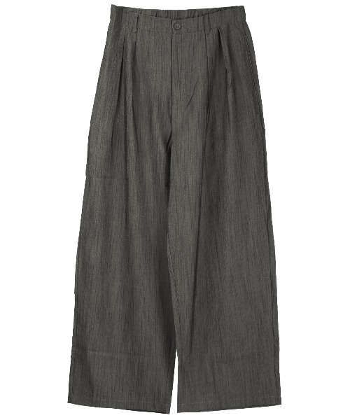LUXSTYLE(ラグスタイル)の「リラックスワイドテーパードパンツ(スラックス・メンズ・ブラック/ブルーグレー・L/M)」の17枚目の写真
