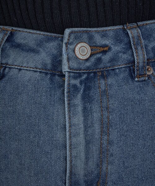 goocy(グーシー)の「デニムミニスカパン(スカート・レディース・ブラック/ブルー・MEDIUM/SMALL)」の21枚目の写真