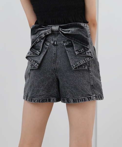 repipi armario(レピピ アルマリオ)の「バックリボンショートパンツ(デニムパンツ・キッズ・ブルー/ブラック・SMALL/MEDIUM/LARGE)」の7枚目の写真