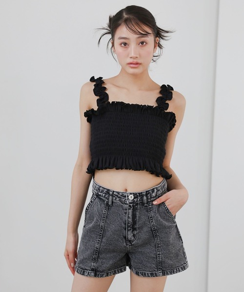 repipi armario(レピピ アルマリオ)の「バックリボンショートパンツ(デニムパンツ・キッズ・ブルー/ブラック・SMALL/MEDIUM/LARGE)」の5枚目の写真