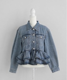 FRILL DENIM JACKET