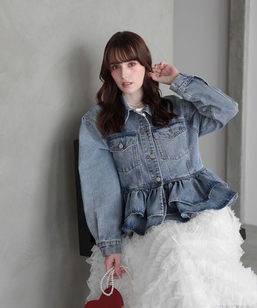 FRILL DENIM JACKET