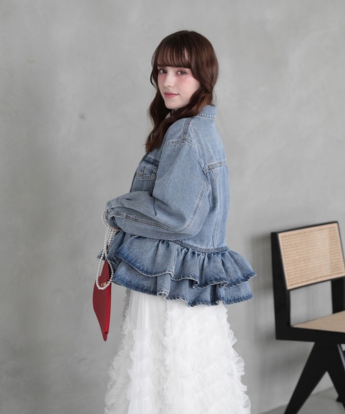 FRILL DENIM JACKET