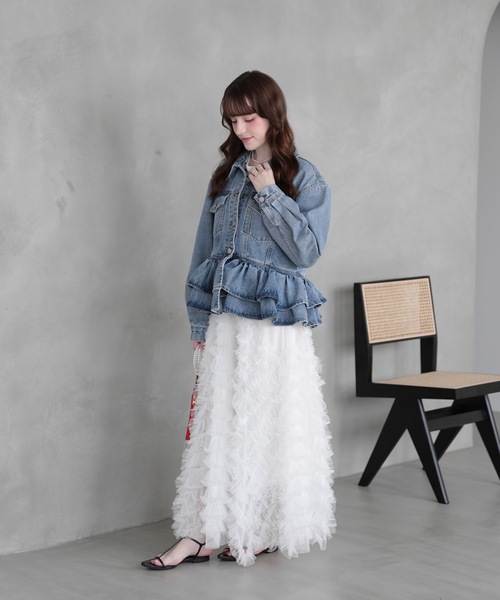FRILL DENIM JACKET