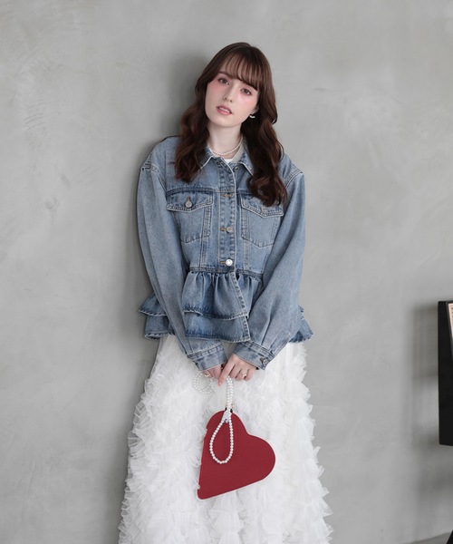 FRILL DENIM JACKET
