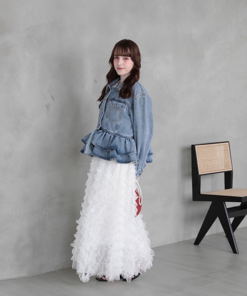 FRILL DENIM JACKET