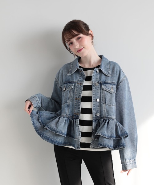 FRILL DENIM JACKET