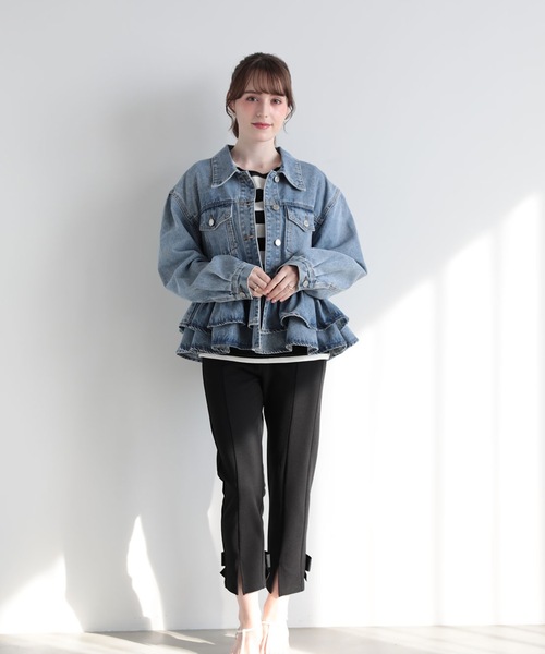 FRILL DENIM JACKET