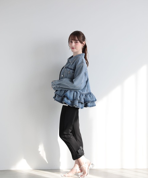 FRILL DENIM JACKET