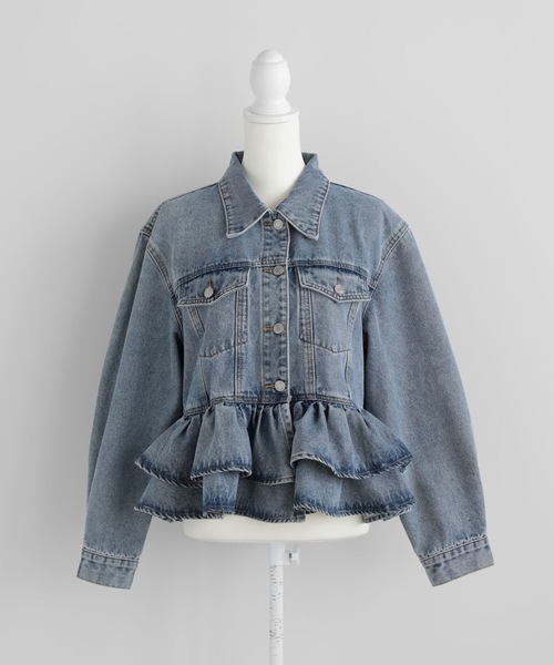 FRILL DENIM JACKET