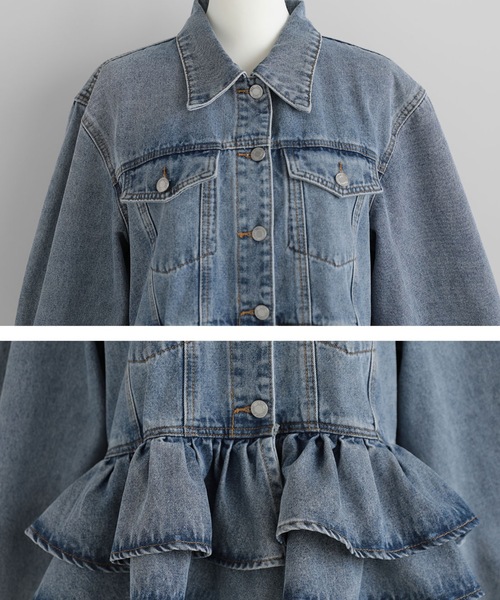 FRILL DENIM JACKET