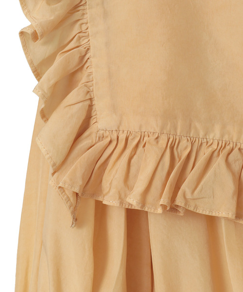 CURRENTAGE（カレンテージ）の「Piece Dyeing Cupra Blouse（シャツ/ブラウス・レディース・グリーン/ブラウン・FREE）」の7枚目の写真