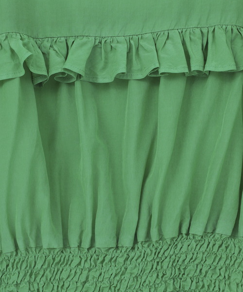 CURRENTAGE（カレンテージ）の「Piece Dyeing Cupra Blouse（シャツ/ブラウス・レディース・グリーン/ブラウン・FREE）」の13枚目の写真