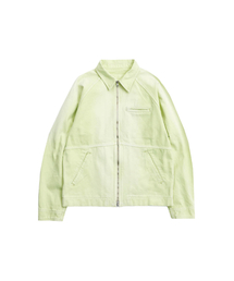 999HUMANITY（999ヒューマニティ）の「ウォッシュドキャンバストラッカージャケット（ライトグリーン）（デニムジャケット）」