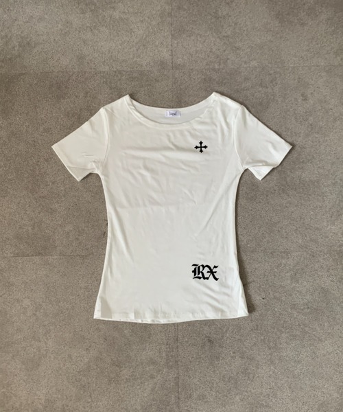 lilful(リルフル)の「【26年春夏新作】Y2Kデザイン ワンポイントプリントピチT(Tシャツ/カットソー・レディース・ホワイト・F)」の13枚目の写真