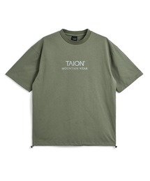 【TAION(タイオン)】〈ユニセックス〉ノンダウン マウンテン ワンポイント Tシャツ