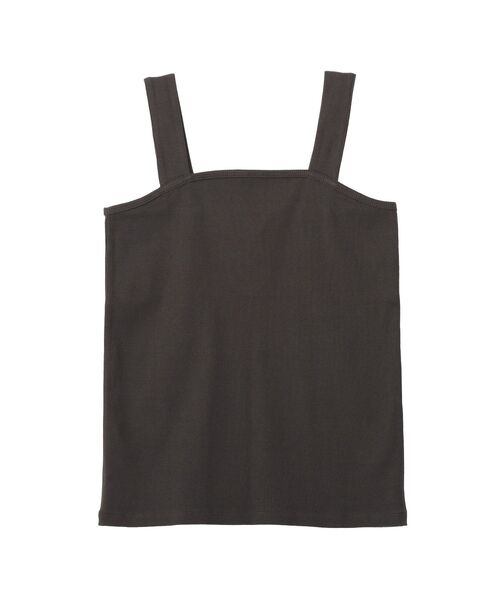 AMERICAN HOLIC（アメリカンホリック）の「【抗菌防臭】スクエアベアタンクトップ（タンクトップ・レディース・モカ/ブラック/アイボリー/チャコールグレー・L/M）」の15枚目の写真