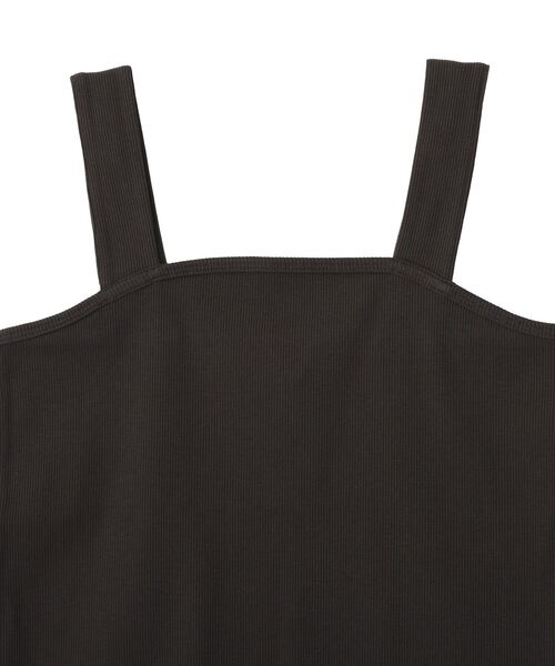 AMERICAN HOLIC（アメリカンホリック）の「【抗菌防臭】スクエアベアタンクトップ（タンクトップ・レディース・モカ/ブラック/アイボリー/チャコールグレー・L/M）」の17枚目の写真