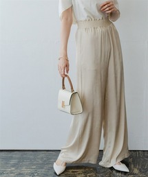 Maison INNESS | シャイニーサテンクラック柄ワイドパンツ(その他パンツ)