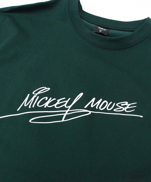 Disney（ディズニー）の「メンズ MICKEY MOUSE ミッキーマウス オーバーサイズＴシャツ（Tシャツ/カットソー・メンズ・オレンジ/オフホワイト/杢グレー/ダークグリーン/チャコールグレー/ブラック・M/L/XL）」の8枚目の写真