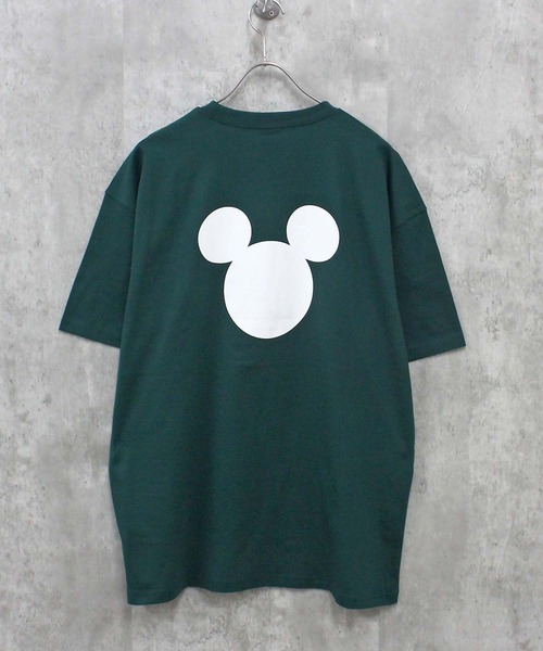 Disney（ディズニー）の「メンズ MICKEY MOUSE ミッキーマウス オーバーサイズＴシャツ（Tシャツ/カットソー・メンズ・オレンジ/オフホワイト/杢グレー/ダークグリーン/チャコールグレー/ブラック・M/L/XL）」の14枚目の写真