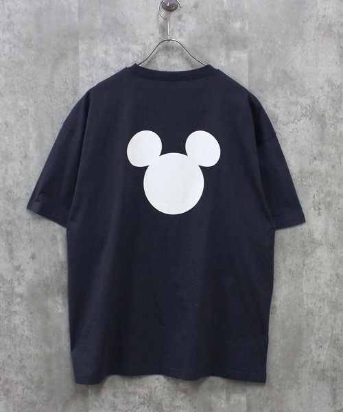 Disney（ディズニー）の「メンズ MICKEY MOUSE ミッキーマウス オーバーサイズＴシャツ（Tシャツ/カットソー・メンズ・オレンジ/オフホワイト/杢グレー/ダークグリーン/チャコールグレー/ブラック・M/L/XL）」の16枚目の写真