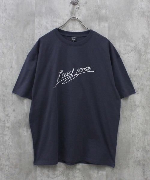 Disney（ディズニー）の「メンズ MICKEY MOUSE ミッキーマウス オーバーサイズＴシャツ（Tシャツ/カットソー・メンズ・オレンジ/オフホワイト/杢グレー/ダークグリーン/チャコールグレー/ブラック・M/L/XL）」の17枚目の写真