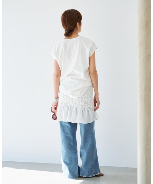 IENA(イエナ)の「venit/ヴェニット SMOCKING CHECK SK スカート VEG5628A(スカート・レディース・ホワイト・FREE)」の8枚目の写真