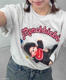 AS KNOW AS plus | ◯アクリルキーホルダー付き モンチッチ半袖Tシャツ【 Monchhichi / モンチッチ 】(Tシャツ/カットソー)
