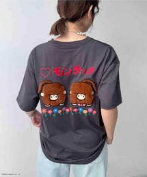 AS KNOW AS plus | ◯アクリルキーホルダー付き モンチッチ半袖Tシャツ【 Monchhichi / モンチッチ 】(Tシャツ/カットソー)
