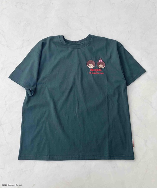 AS KNOW AS plus(アズノゥアズプラス)の「◯アクリルキーホルダー付き モンチッチ半袖Tシャツ【 Monchhichi / モンチッチ 】(Tシャツ/カットソー・レディース・オートミール/グリーン/オフホワイト/チャコールグレー・FREE)」の20枚目の写真