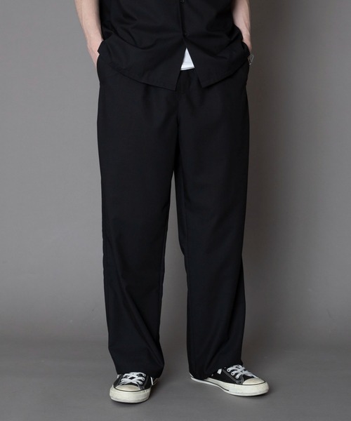 BROWNY(ブラウニー)の「BROWNY/【26年春夏新作】TRイージーストレートスラックス(その他パンツ・メンズ・ブラック/ライトグレー・MEDIUM/LARGE)」の1枚目の写真